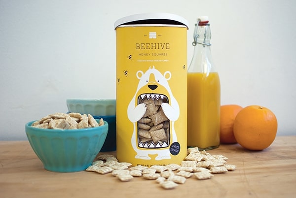 Beehive Cereal packaging