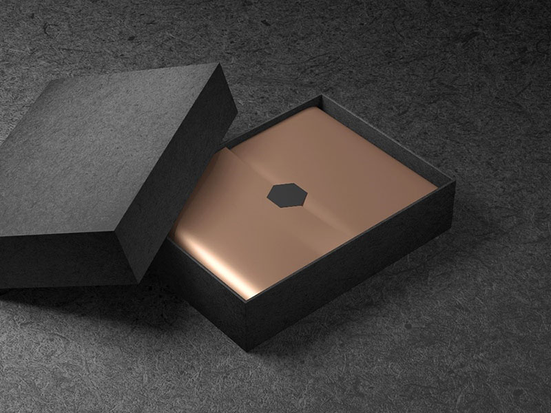 Copper Wrapped Item in Black Boxed Packaging