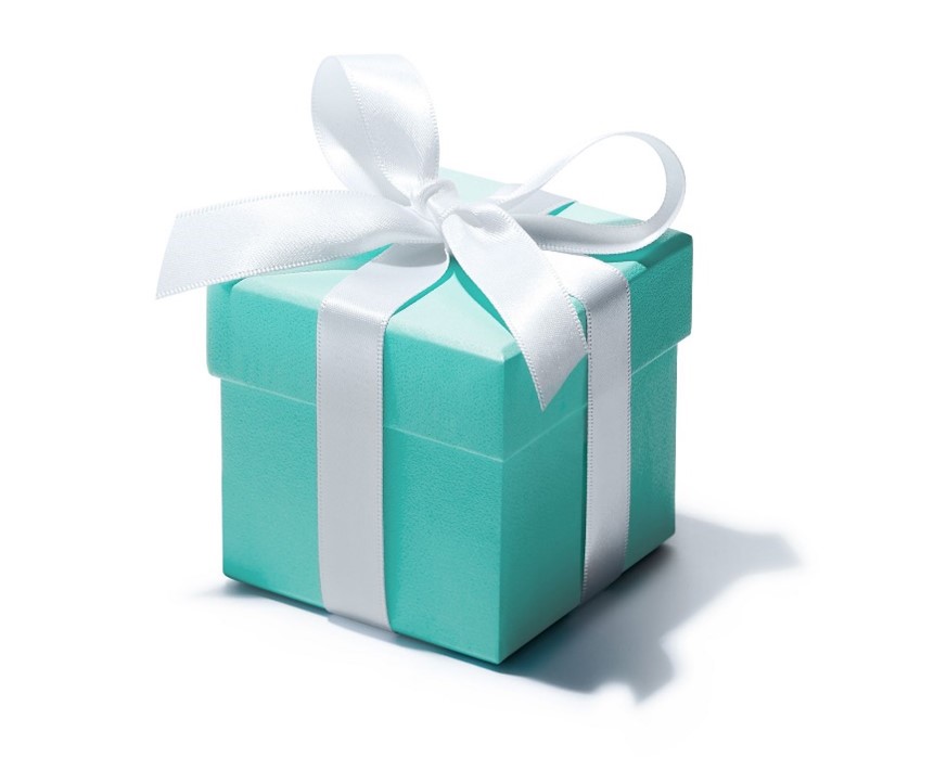 Tiffany Blue Box with White Ribbon